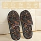 thumbnail image 2 of Fotbe Floral Pantuflas Peludas para Mujer con Estampado, Zapatillas de Peluche, Zapatos de Invierno para Casa, Uso Interior y Exterior-Medium, 2 of 8