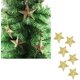 thumbnail image 2 of Paquete de 6 adornos para árbol de Navidad: adornos colgantes de estrellas dorados, 2 of 4