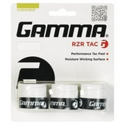 Gamma RZR Tac Tennis Overgrip 3 Pack White (   White  )