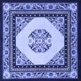thumbnail image 1 of Ahgly Company Machine Washable Indoor Square Persian Blue Traditional Area Rugs, 6' Square, 1 of 4