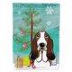 thumbnail image 1 of "Treasures BB1615CHF Árbol de Navidad y Basset Hound Canvas House Flag, Large, Multicolor" Caroline's Treasures BB1615CHF, 1 of 1