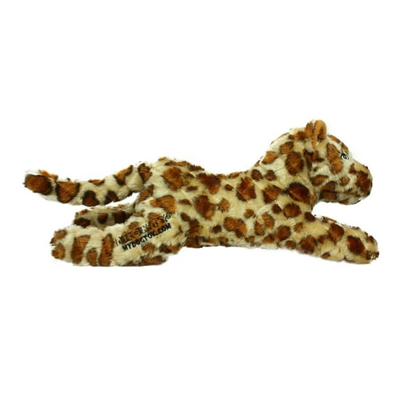 Mighty Safari Leopard Durable Plush Squeaky Dog Toy