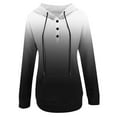 thumbnail image 5 of shqvo Hoodie for Women Tie Dye Sweatshirt Button Down Tops Casual Long Sleeve Oversize Pullover Sweater Shirt Hoodies with Pockets Fall Winter Fashion Hooded Jackets, 5 of 6