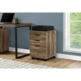 thumbnail image 3 of Monarch Specialties File Cabinet, Rolling Mobile, Storage Drawers, Printer Stand, Office, Work, Laminate, Brown, Contemporary, Modern, 3 of 4