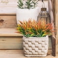thumbnail image 5 of 6Pcs Artificial Grass Fake Plants 17.3in 16 Leaves Outdoor Fake Grass UV Resistant Greenery Plastic Plants for Home Window Garden Office Patio Hanging Planter Pathway Front Porch Decor, 5 of 5