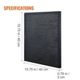 thumbnail image 4 of KFFKFF Active Carbon Filters, 3 Pack, 15.7'' x 15.7'' Air Filter Replacement, High-efficient Stage 2 Filters Compatible w/ BlueDri & Scrubber, 4 of 9