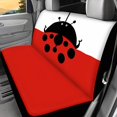 thumbnail image 2 of Psesaysky Cartoon Ladybug Rear Bench Cover Protectors with Stretchy Dustproof, Back Seat Covers for Sedan Van, 2 Pack Automotive Accessories, 2 of 7
