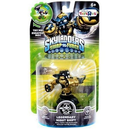 Skylanders Swap Force Swappable Legendary Night Shift Exclusive Figure Pack - Walmart.com
