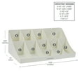 thumbnail image 4 of Mind Reader Cup and Condiment Station, Countertop Organizer, Coffee Bar, Kitchen, Stirrers, White, 4 of 8