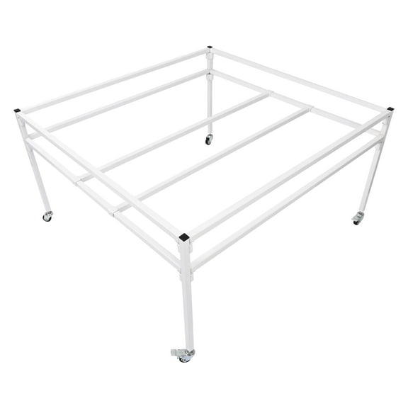 KOJEM 4.16' x 4.33' Flood Table Stand for Hydroponic Trays Reservoirs Hydroponic Tray Plants Stand Heavy Duty Steel Powder Coated