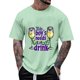 thumbnail image 1 of Ceisia Men's Gradient Printed Casual Elastic Sports Round Neck Activewear Top Gift, 1 of 5