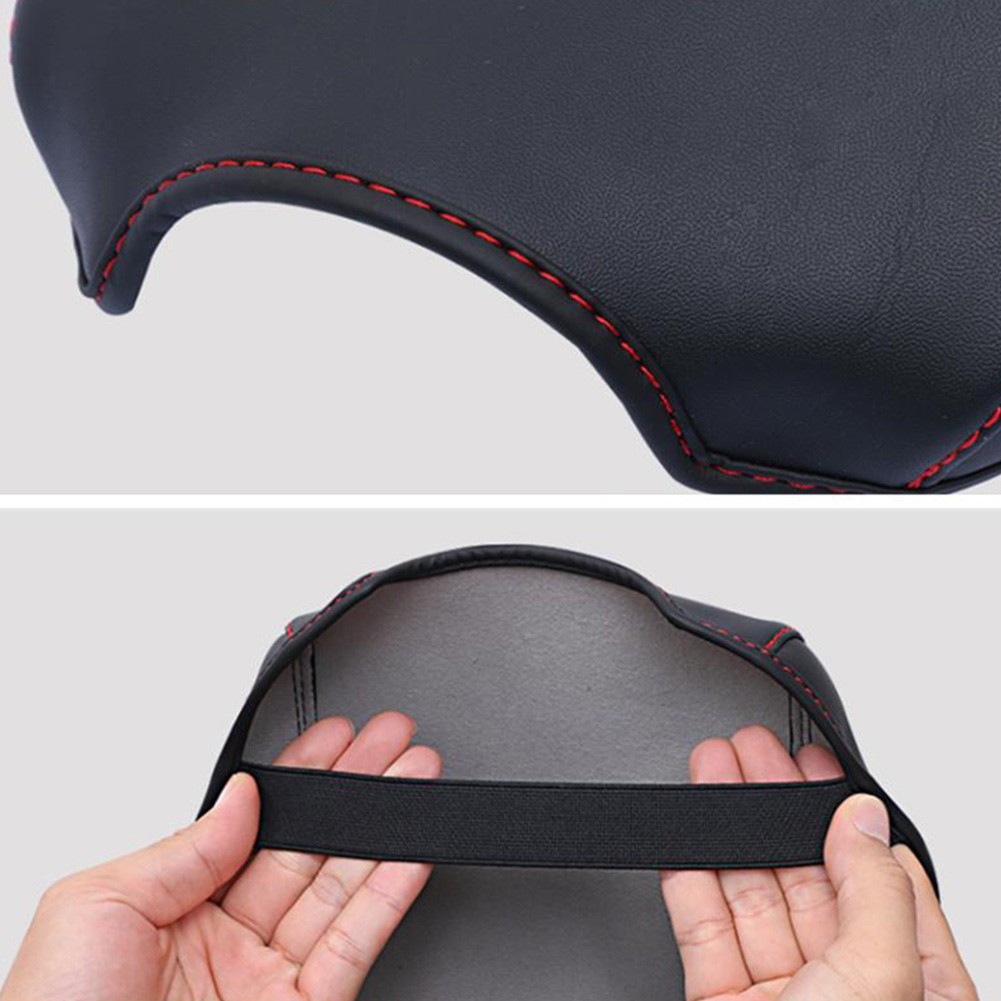 Black PU Leather Armrest Box Cover Pad Liner For Honda CR-V (2017-2020)