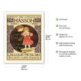 thumbnail image 2 of Masson Chocolate Depot (Dépot de Chocolat) - Mexican Chocolate - Vintage French Advertising Poster by Eugène Samuel Grasset c.1897 - Fine Art Matte Paper Print (Unframed) 20x26in, 2 of 4