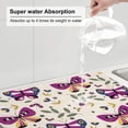 thumbnail image 6 of XMXY Dish Drying Mat for Kitchen Counter, Lightweight Butterfly Absorbent Coffee Cup Dishes Rack Drainer Mats, 18x24 Inches, 6 of 9