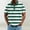 Green, variant on Mens Striped Polo Shirts Horizontal Striped Breathable Shirts Loose Fit Beach Top for Cruise