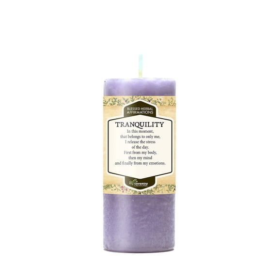 Affirmations “Tranquility” Candle – Inspirational Candle for Calm, Relaxation & Positive Energy