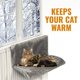 thumbnail image 4 of Zhuge Cama colgante de pared para mascotas de invierno, calentador para gatos, hamaca extraíble para mascotas (beige), 4 of 5