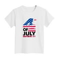 thumbnail image 4 of WUANDIXFA Girls Shirt Patriotic 4th of July Shirt for Kids Unisex Gift for Independence Day Toddler Comfortable Cotton Toddler Kids 4th of July Shirts White,2-3 Years, 4 of 4