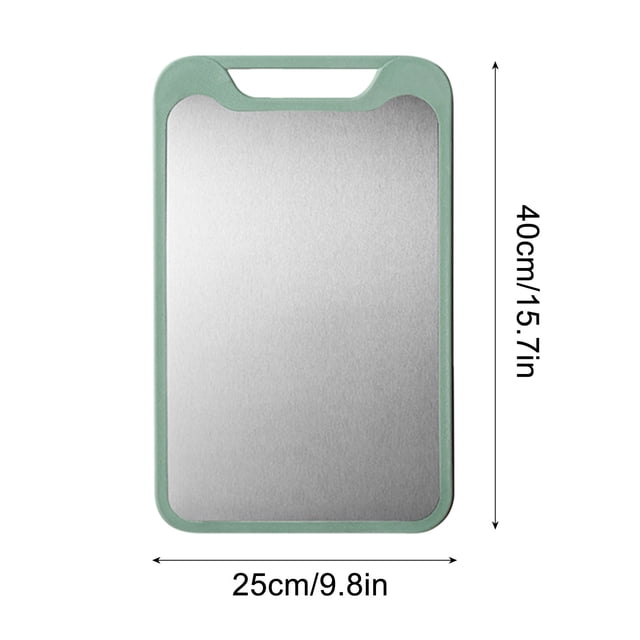 Stainless Steel Cutting Board For Kitchen 304 Food-Grade Chopping Board 15.7 in x 9.8 in Dishwasher Safe With Hanging Hole