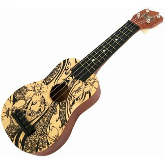 Floral Ukulélé Classique Hawaïen 21 Pouces