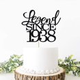 thumbnail image 4 of Migeaks Legend Since 1938 Decoración Para Tarta De 86 Cumpleaños, Decoración Para Tarta De Feliz Cumpleaños, Hombres Y Mujeres Animan A 86 Años, Decoración Para Tarta Hecha A Mano Con Purpurina Negra, 4 of 5