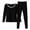 Black, variant on Dreluolixuan Thermal Underwear for Women Set Soft Long JohnsTight Square Neck Base Layer Cold Weather Top and Bottom Sets