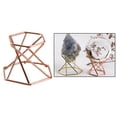 thumbnail image 3 of Collectibles Cristal Présentoir Support Rack pour Pierre Précieuse Géode Agate Obsidienne Améthyste Hexagone Rose Or, 3 of 8