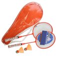 thumbnail image 2 of Raindrops 1Pair Green Badminton Racket with Balls Durable Lightweight Sports Set for Hand Eye Coordination, 2 of 7