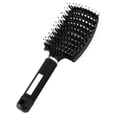 thumbnail image 1 of Cepillo desenredante curvo ventilado para cabello grueso con cerdas de nailon y mango antideslizante., 1 of 5