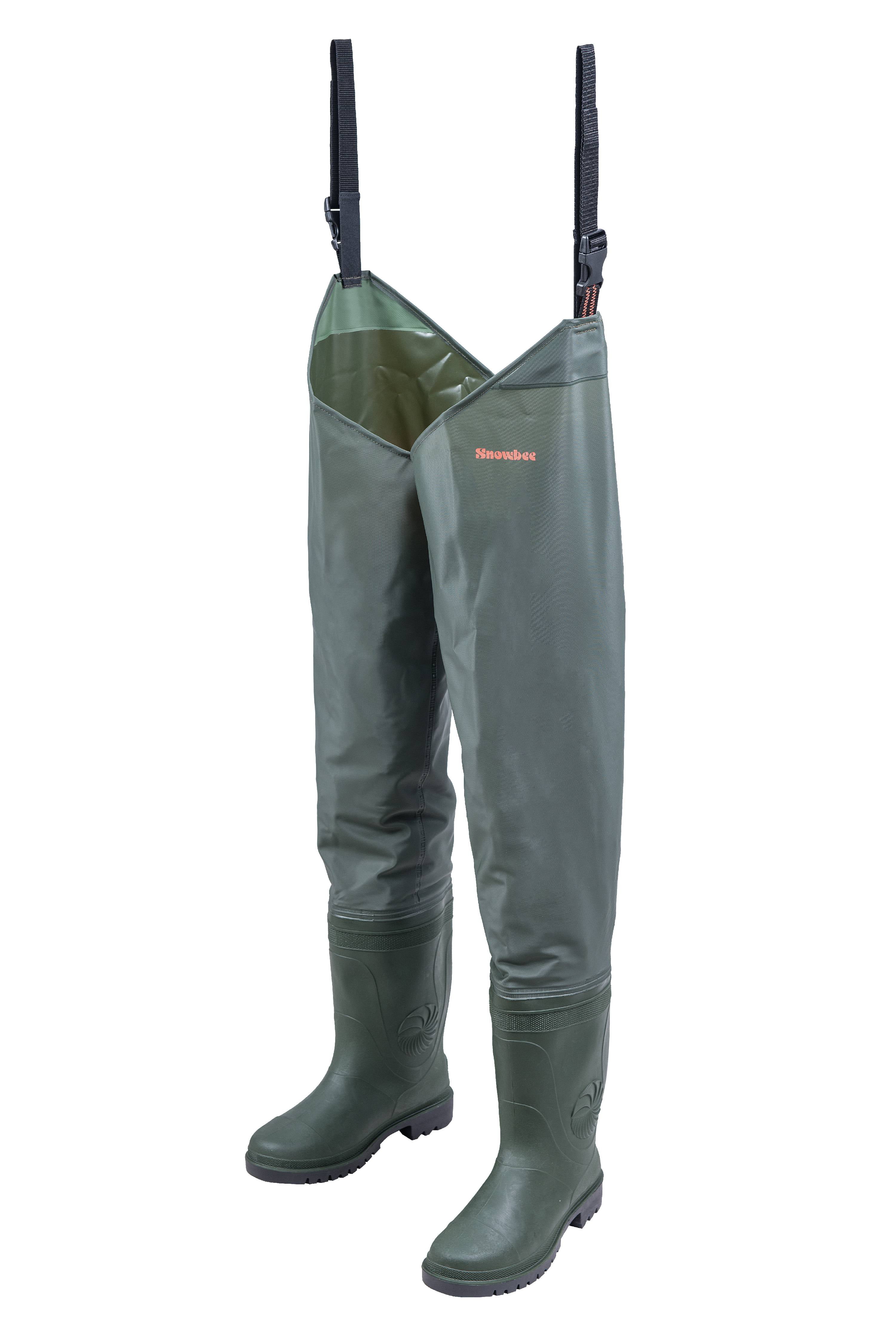 Snowbee Heavy Duty GRANITE PVC Chest Waders & Thigh Waders with cleated sole 