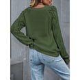thumbnail image 2 of Cupshe Women's Knit Sweaters Round Neckline Cutouts Pullover Sweater, 2 of 5
