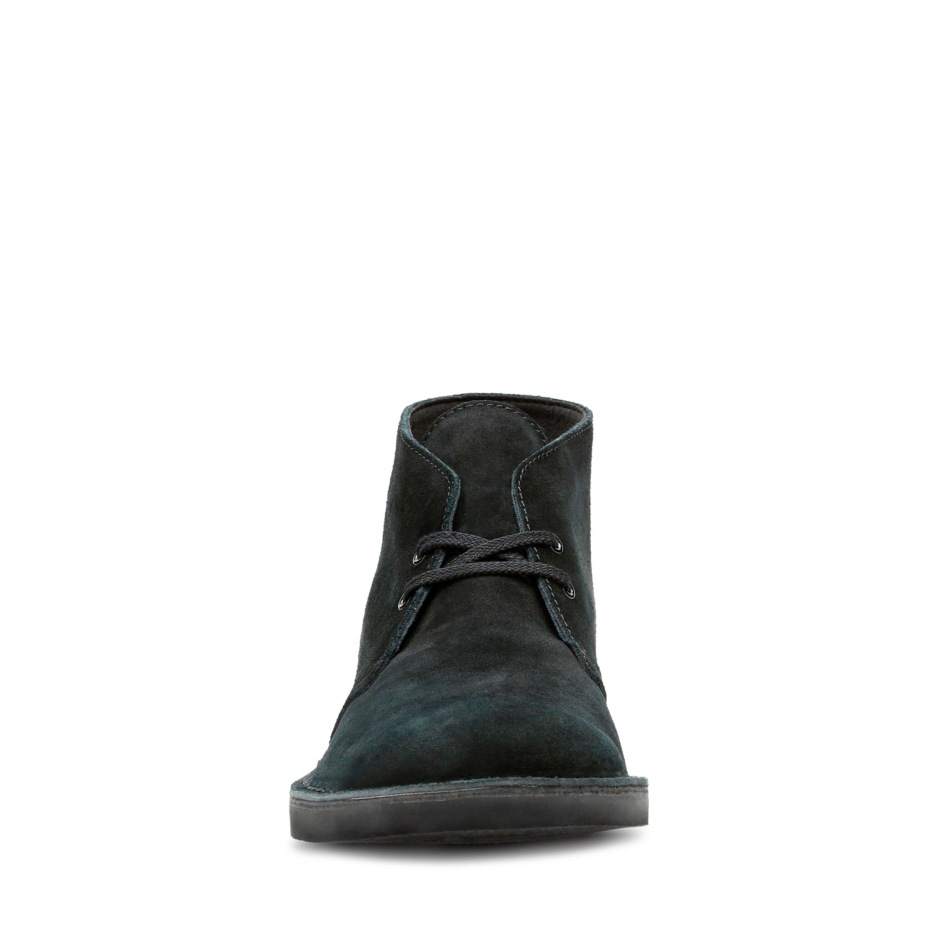NEW NO BOX‎ SIZE 12 Clarks Men\'s Bushacre 2 Chukka Boot Suede Black Leather Clarks Boots Mens 9.5 M Bushacre 2 Chukka Boots Shoe Lace Up  main image 3