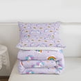thumbnail image 5 of Erosebridal Colorful Unicorn Animal Full Size Comforter Sets,Kawaii Rainbow Cute Stars Print Bedding Sets For Kids,Reversible 3pcs, 5 of 7
