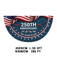 thumbnail image 2 of Anniversary Half Banner Classic Design Fade Resistant Polyester for Outdoor Patriotic Celebration, 2 of 5