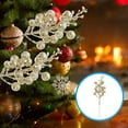 thumbnail image 6 of YEAHIBABY 10Pcs Faux Berry Stems Golden Decoration for Christmas Tree and Wreath Floral Arrangements, 6 of 6