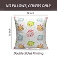 thumbnail image 2 of LALILO Throw Pillow Covers Animal Cartoon Cute Baby Animals Rabbit Cushion Cover 18" x 18", 1428 Pack, 2 of 6