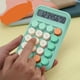 thumbnail image 1 of Fiudx Mini Calculadora Digital, Pantalla Lcd de 8 Dígitos, Diseño de Teclas Redondas, Agarre Cómodo, Elegante Diseño Degradado, Batería de Larga Duración, Uso Doméstico y Escolar, Tamaño Portátil, No, 1 of 7