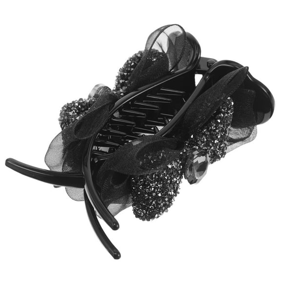 Masteelf Rhinestone Hair Claw Clip Women Bow High Ponytail Bun And Updo Hold Hair Accessories For Wedding Party And Everyday Use