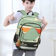 thumbnail image 6 of FORMRS Unisex School Backpack 17" Student Travel Bag with Laptop Compartment, Red Glasses, 6 of 7
