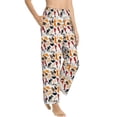 thumbnail image 6 of Salouo Cute Cats Print Women's Pajama Pants Casual Loose Sweatpants PJs Flowy Pants Drawstring Palazzo for Women Wide Leg Pants Lounge Pajama -X-Large, 6 of 8