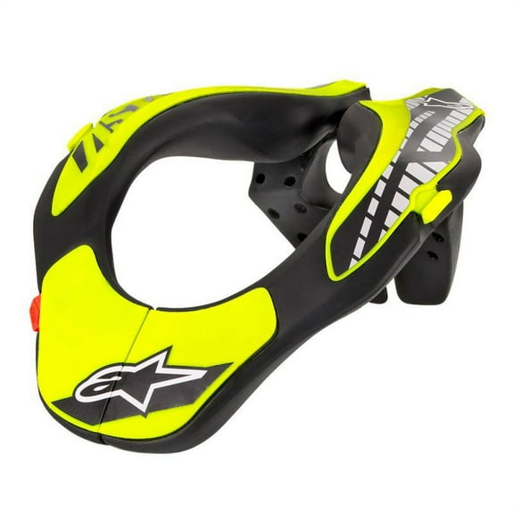 Alpinestars Youth Neck Support, Black/Yellow Fluo One Size