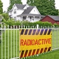 thumbnail image 2 of DouZhe Yellow Black Stripes Warning Sign Sign Banner, Hanging Banners Backdrop Festive Party Decor for Indoor Outdoor, 47 x 71 Inches, 2 of 6