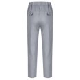 thumbnail image 3 of CONZONE Big Boys Linen Pants Straight Leg Casual School Pants for Boys Drawstring Fall Trousers with Pockets, 3 of 7