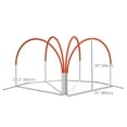 thumbnail image 3 of PawHut 4 Pieces Dog Agility Training Equipment with Weave Poles, Orange, 3 of 9