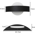 thumbnail image 2 of Aplique De Pared Led Aplique De Pared Interior Sala De Estar Lámpara De Noche De Acrílico Moderna Blanca Cálida Lámpara De Cama 4w para Pasillo Escalera Dormitorio Sala De Estar Habitación De Niñ, 2 of 5