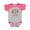 Baseball Heather and Hot Pink, variant on Happy New Year Colorful 2026 with Stars Boys or Girls Baby Bodysuit