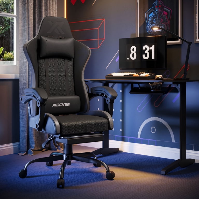 X Rocker Honeycomb Faux Leather PC Gaming Chair, Black - Walmart.com