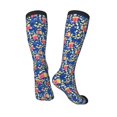 Fotbe Cute Popcorn print Women's Men's Novelty Crew Socks Cotton Socks