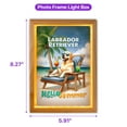 thumbnail image 5 of Labrador Retriever Hello Summer Beach Theme with Sunglasses and Tropical Cocktail Acrylic Plaque with Wood Photo Frame Box Lab Dog Lover Gifts Light Box - 00009, 5 of 5