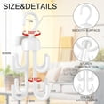 thumbnail image 2 of 2Pcs Tank Top Hanger, Rotatable Bra Hangers for Closet Organizer, Max 48 Storage Capacity Belt Hanger, Plastic Space Saving Closet Organizers Apartment Dorm Essentials for Bra Tank Top Belt Tie,White, 2 of 14